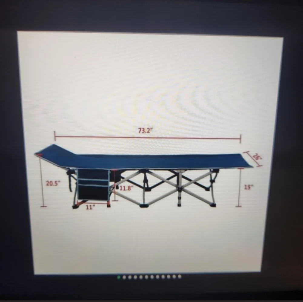 Camping folding bed